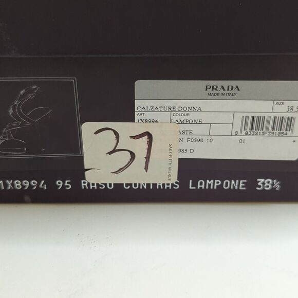 Prada Satin Platforms Peep Toe Size 8 1/2 - Picture 9 of 10